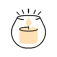 Candle Meditation Sticker by TeeFee