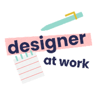 Designer Designing Sticker by Hubble