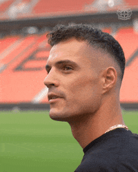 Staring Granit Xhaka GIF by Bayer 04 Leverkusen