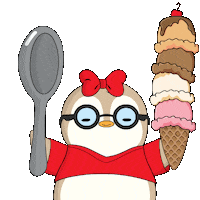 Eat Ice Cream Sticker by Pudgy Penguins