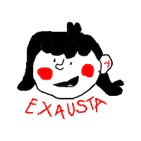 Exausta Cansaco Sticker