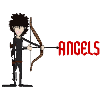 Cartoon Angels Sticker