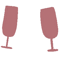 New Year Champagne Sticker