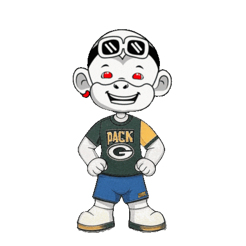 Green Bay Packers Go Pack Go Sticker by Zhot