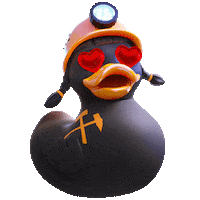 In Love Duck Sticker by Salzwelten