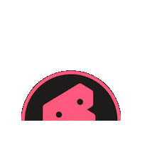 Pink Bb Sticker by Beyond Bouldering