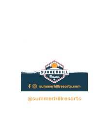 summerhillresorts summer real estate vacation camping Sticker