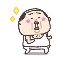 Old Man Charming Sticker