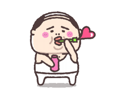 Old Man Heart Sticker