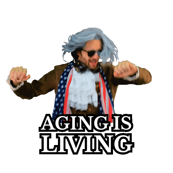 Senior Citizen Aging Sticker