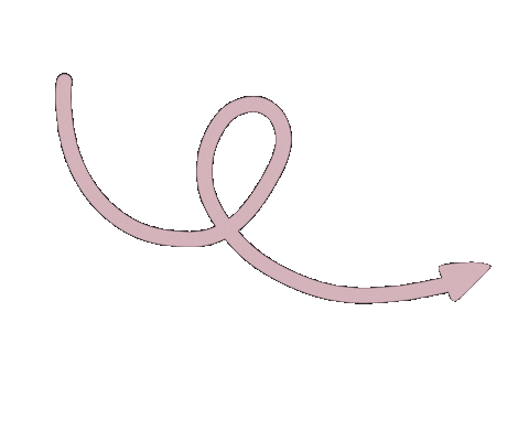 Pink Arrow Sticker by By Lilla