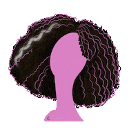 Pink Hair Sticker