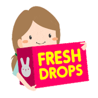 Brand New Drops Sticker by rabbitomart