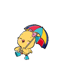 Hop Hop Rain Sticker by Canticos World