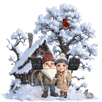Winter Falling Snow Sticker