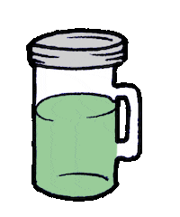 maximegg shake glass juice mug Sticker