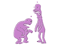 Friends Hanging Out Sticker by Neil Sanders