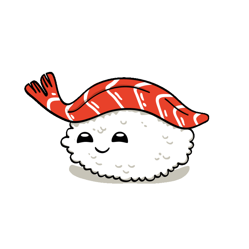 Sushi Vixlogo Sticker by VIX