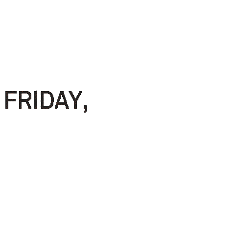 I Love You Friday Sticker by Indiemono
