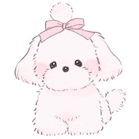 amams2 dog lovely かわいい girly Sticker