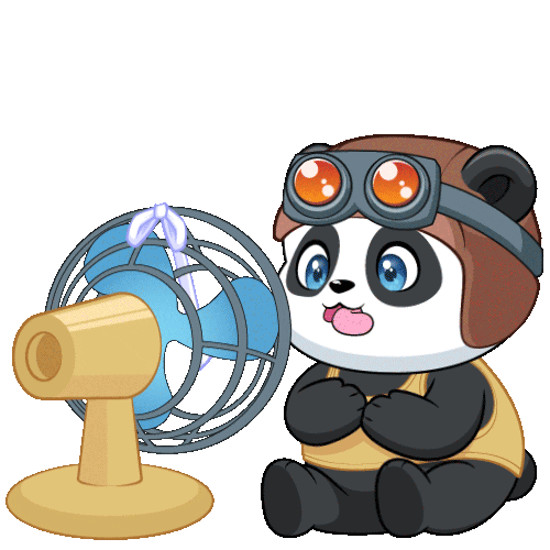 gangnamcreative giphyupload fan panda fanfrolic Sticker