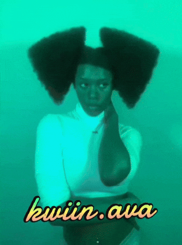 KwiinAva afro black girl black girl magic ava GIF