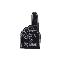 Big Blue Fan Sticker by Georgia Southern University - Auxiliary Services