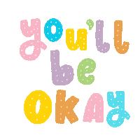 Illustration Youll Be Okay Sticker