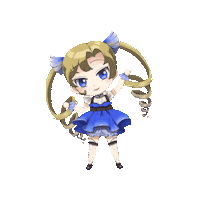 kobane_art girl ツインテール kobane gyoen Sticker