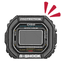 Time Shock Sticker by CASIO G-SHOCK Offical