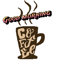 Good Morning Coffee Sticker