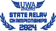 Blue Sticker by UWA Little Athletics Club