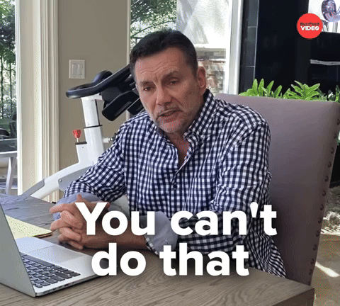 You can't do that