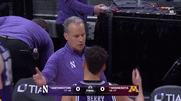 College Hoops Hug GIF by Northwestern Athletics