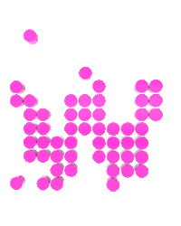 pink rotate Sticker by Wildbytes