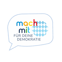 Demokratie Machmit Sticker by bayerisches_sozialministerium