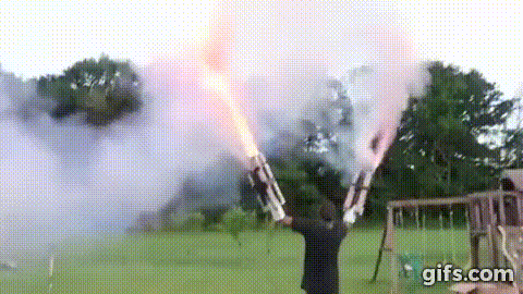firework cannon GIF