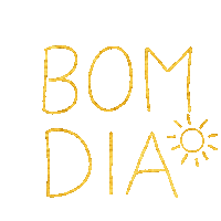 Escrita Bom Dia Sticker