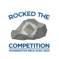washingtondeca competition deca wadeca wa deca Sticker