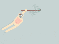 Olleengstrom animation chill monkey 2d GIF