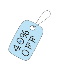 40Off Sticker by SalveRegina