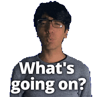 Confused Whats Going On Sticker