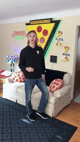 pizzamannick pizza pizza time pizza party pizza man GIF