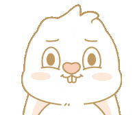 Bunny Smile Sticker by EVANS艾特兔