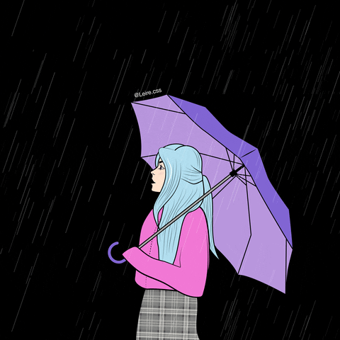 leirecss giphyupload girl umbrella paraguas GIF
