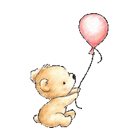 Ranaez animal bear ballon Sticker