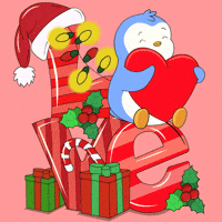 Merry Christmas Love GIF by Pudgy Penguins
