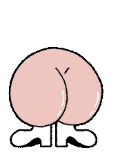 GeorgesIllustration hello hi ass booty Sticker