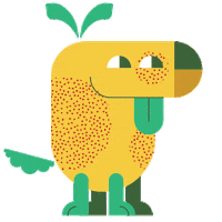 Happy Dog Sticker by Beeldprikkels