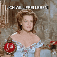 Mad Blue Dress GIF by Sissi Trilogie